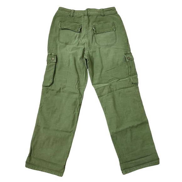 Anthropologie Pilcro Utility Cargo Pants NWT Women’s Green Straight Relaxed 28 - Picture 7 of 16